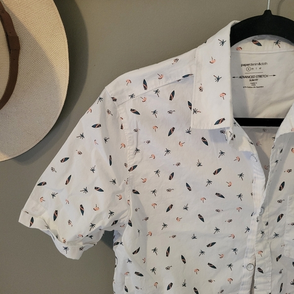 Paper Denim & Cloth Button Up Shirt Size S - Picture 3 of 10